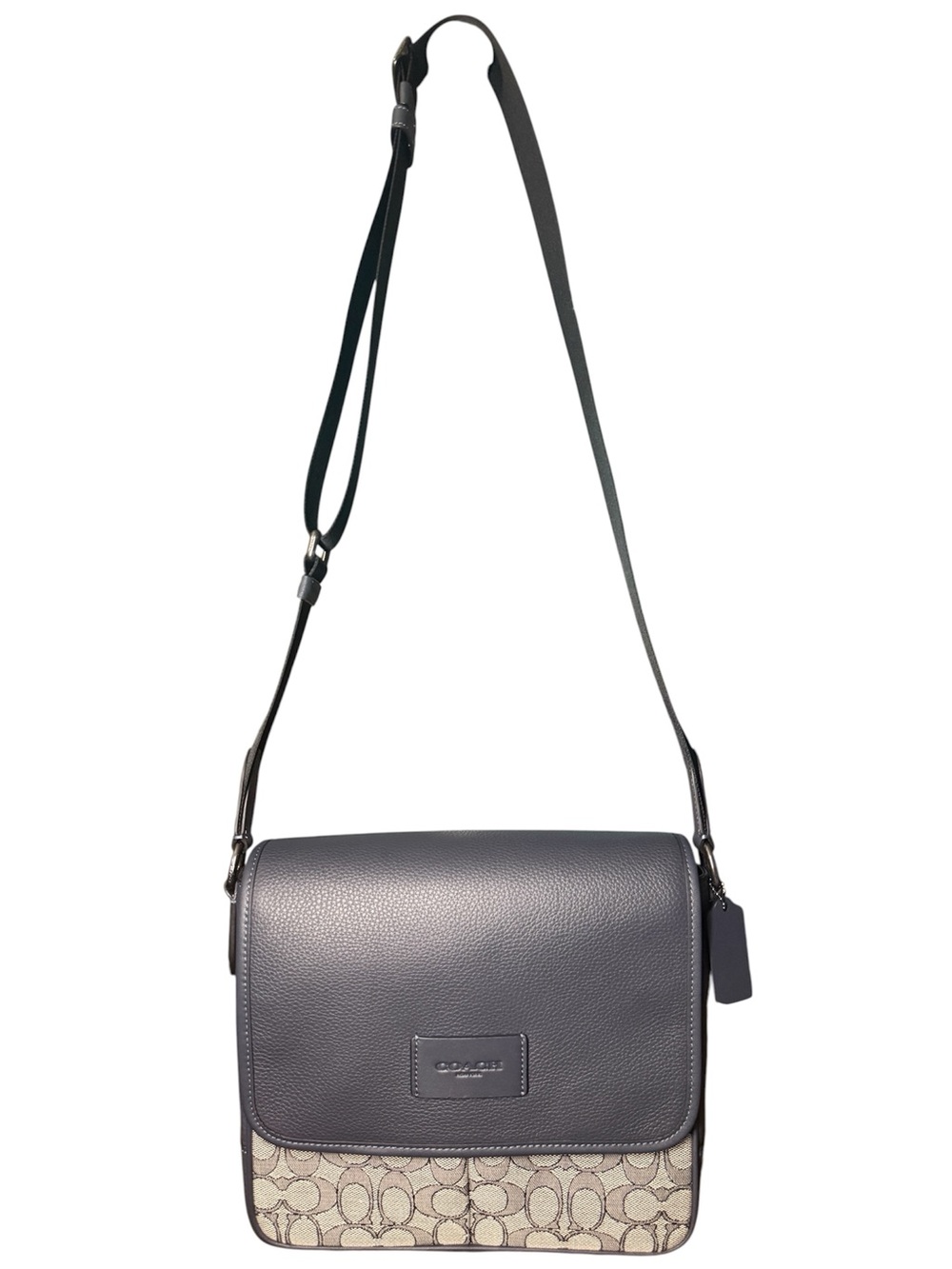 Coach Unisex Map Bag 26 Calf Leather w/ Gunmetal Hardware with Dustbag- NEW - Picture 2 of 8